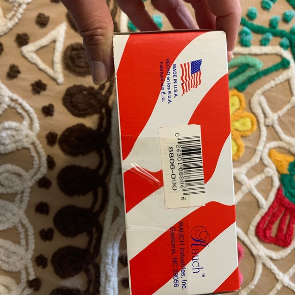 Vtg Rauch Patriotic “God Bless America” glass ornament set made in USA - Picture 4 of 7